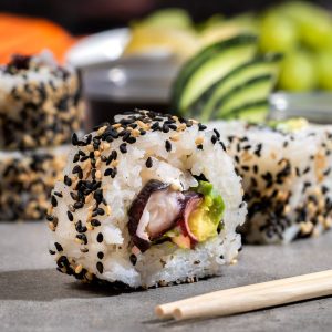 California Tako (Pulpo queso palta cebollin)