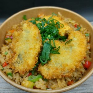 Yakimechi Vegetariano  (arroz frito con verduras salteadas y champignon)